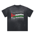 Hand-Frayed Sunfade Paint Splatter T-Shirt