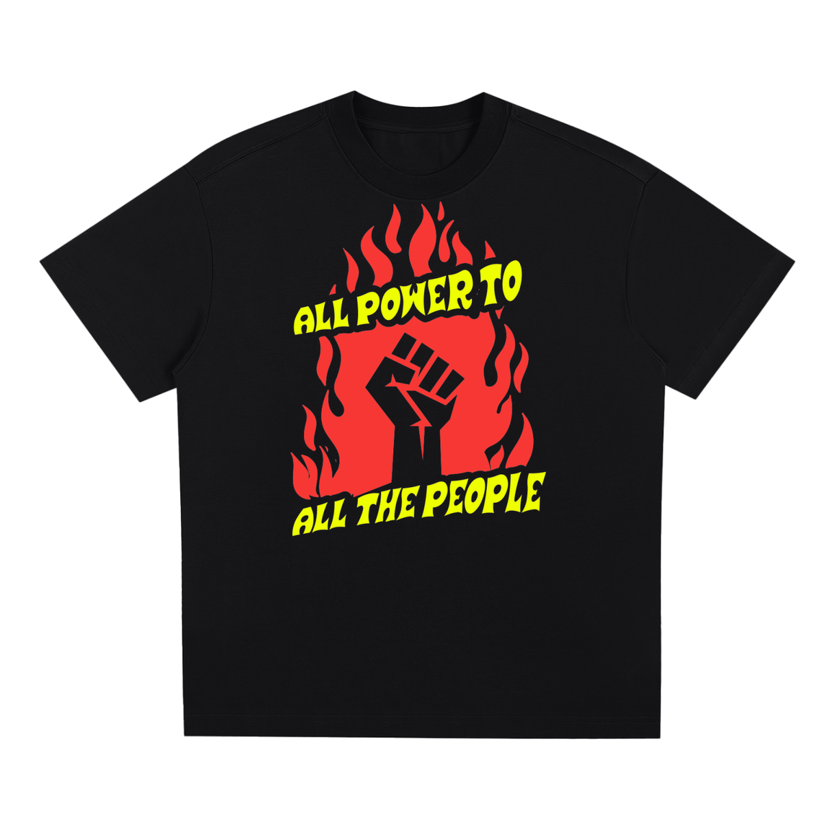 All Power to All the People Mineral Wash Boxy Cotton T-Shirt