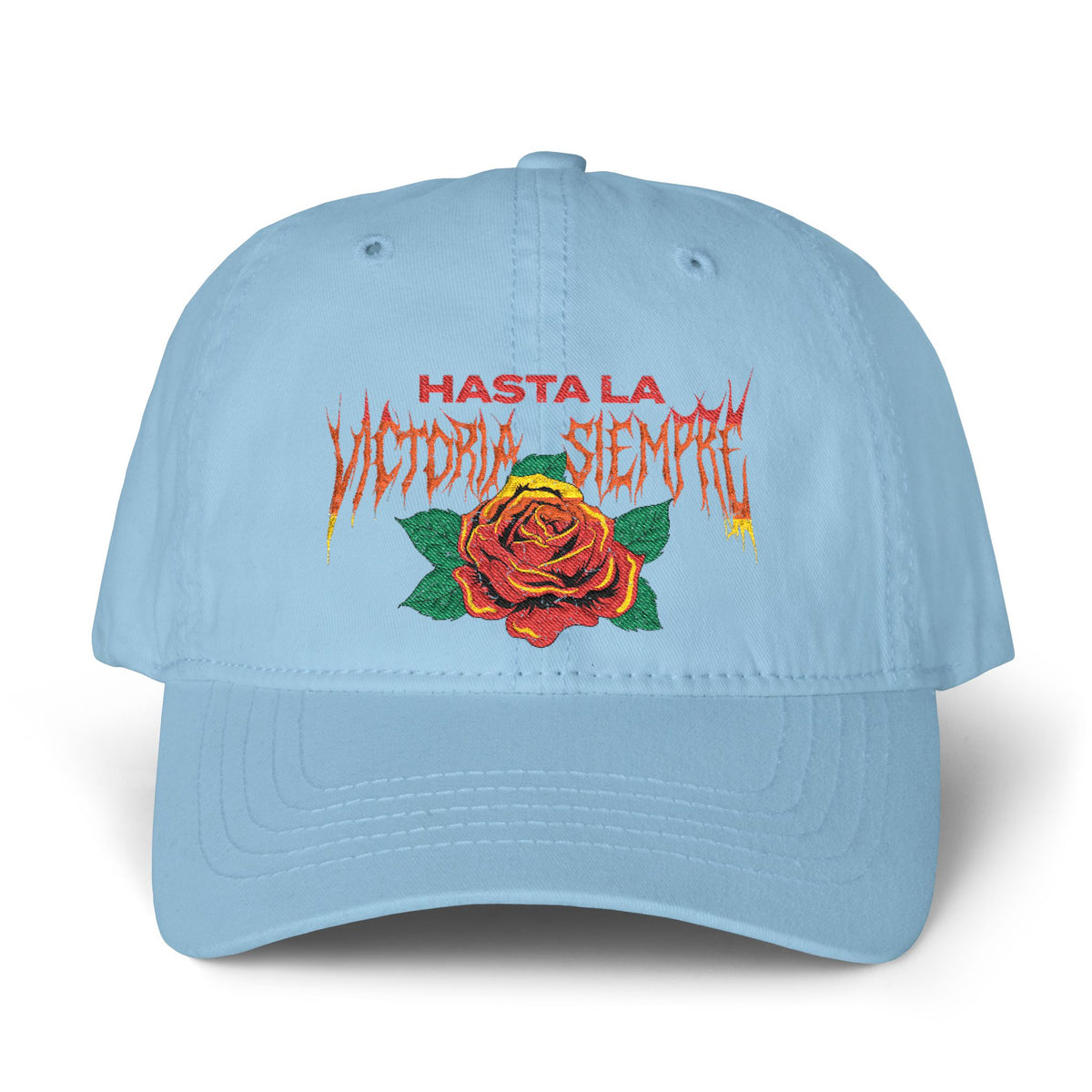 Hasta La Victoria Siempre Women's Pigment-Dyed Cap with Fashion Undervisor (Embroidery)