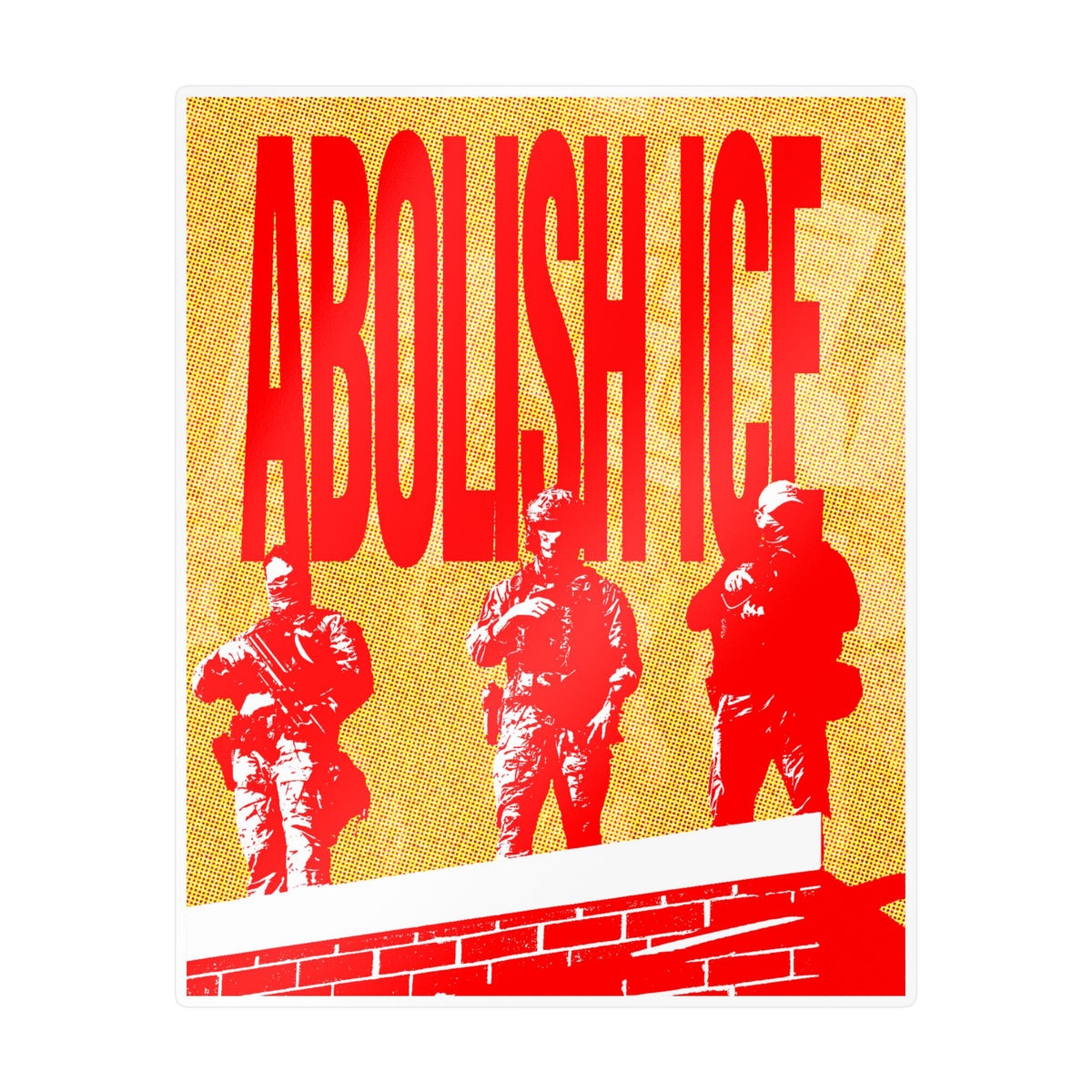 Abolish ICE Protest Kiss-Cut Vinyl Decal