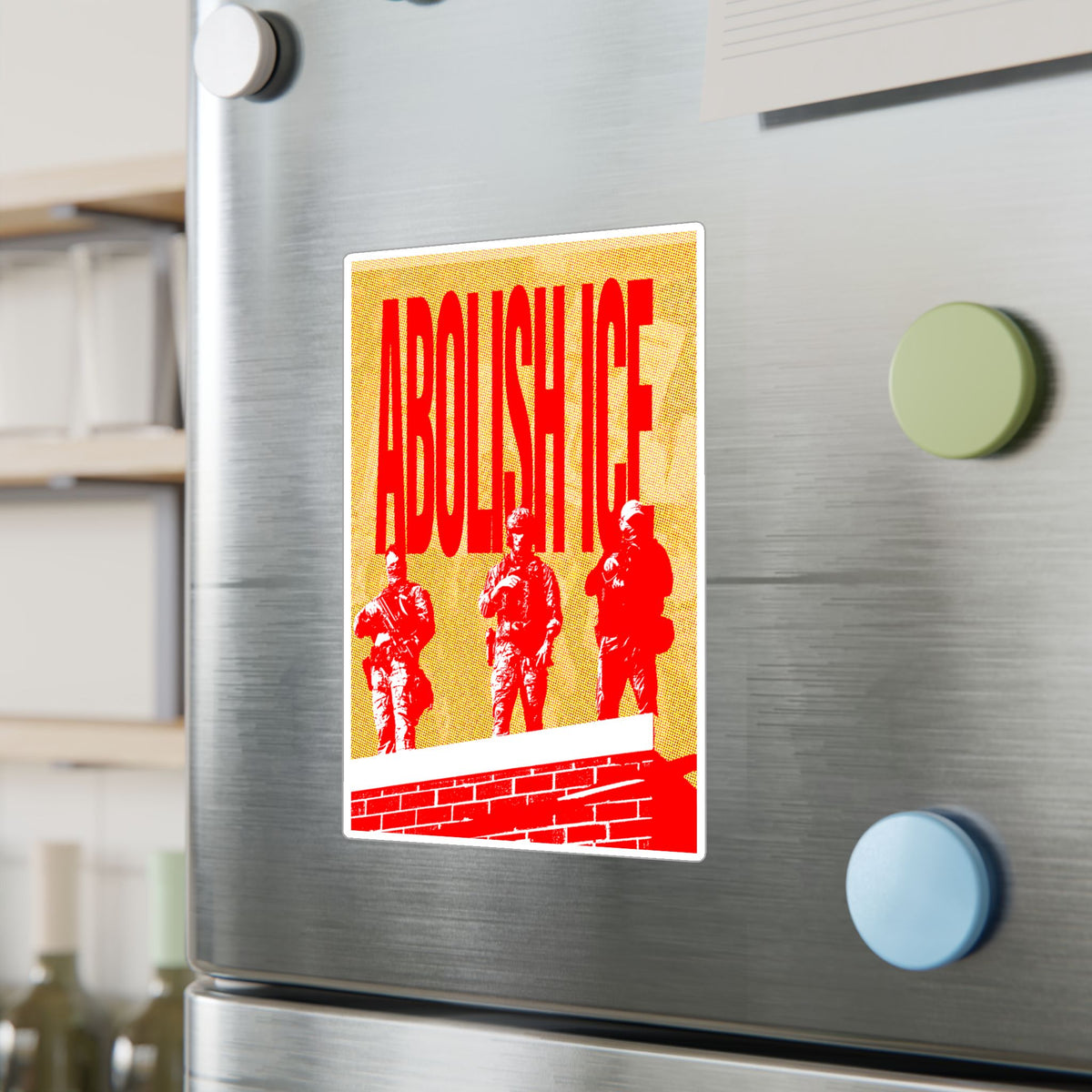 Abolish ICE Protest Kiss-Cut Vinyl Decal