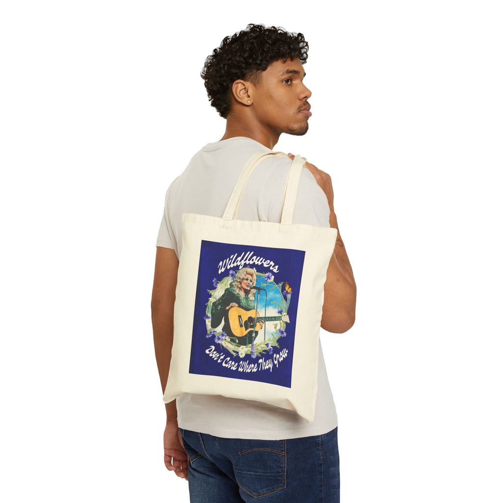 Dolly Wildflowers Music Canvas Bag