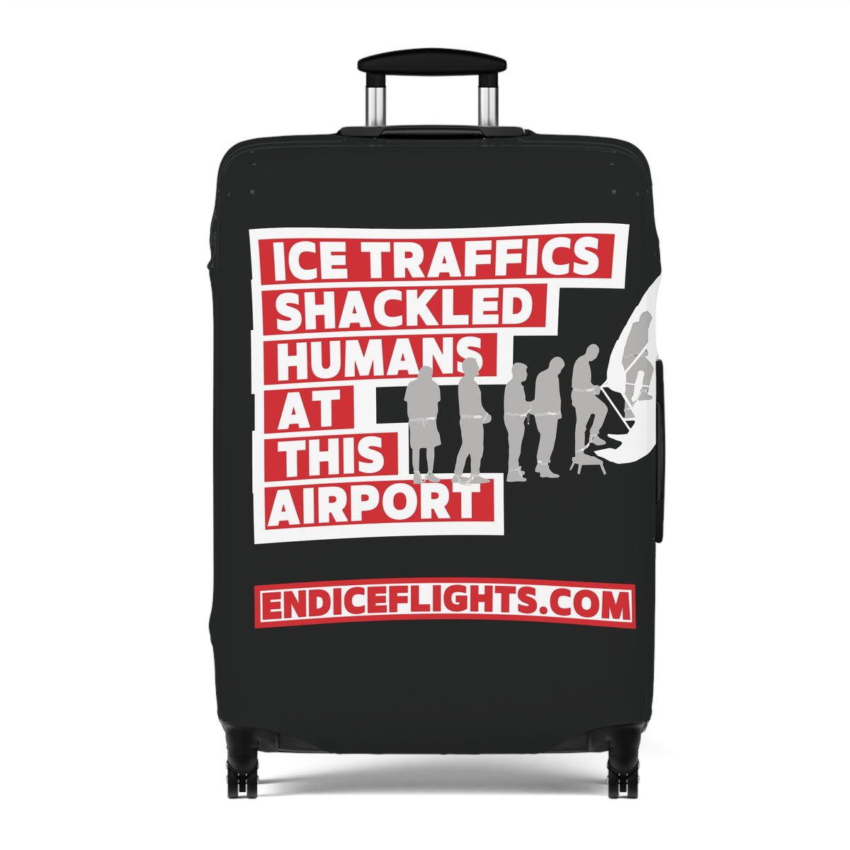 End ICE Flights Luggage Cover