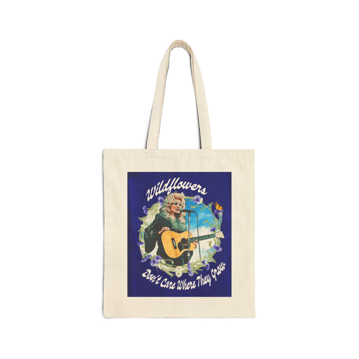 Dolly Wildflowers Music Canvas Bag