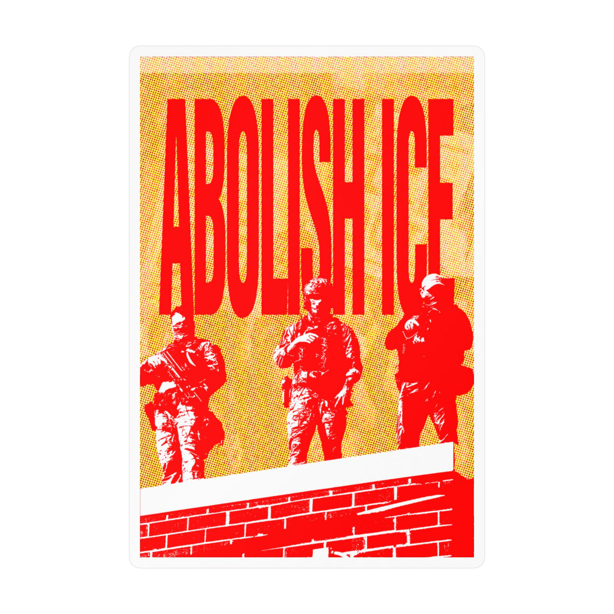 Abolish ICE Protest Kiss-Cut Vinyl Decal