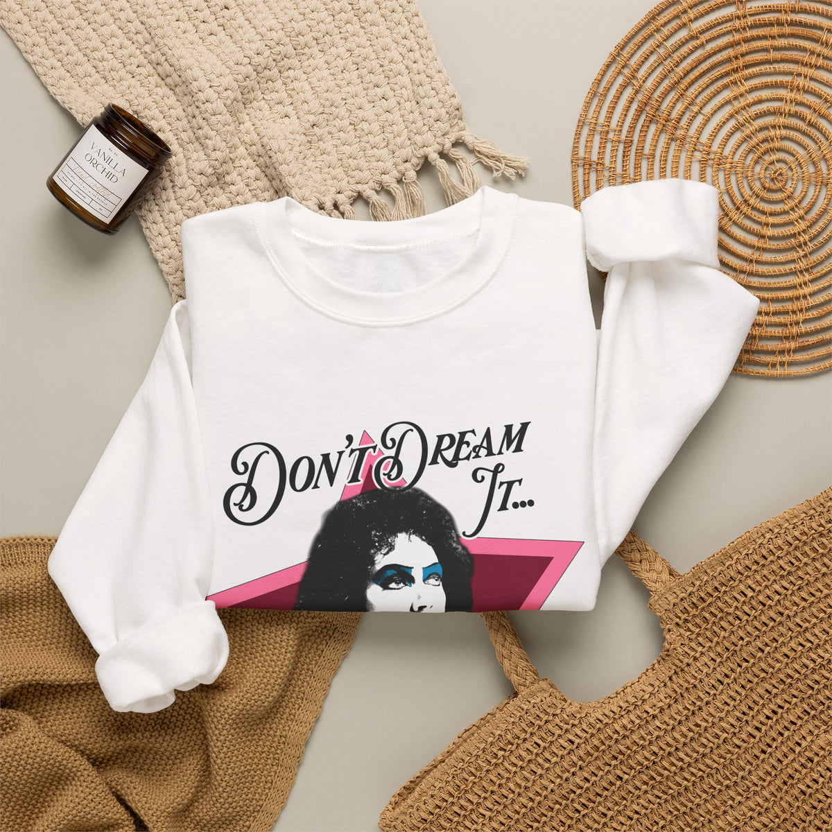 Don't Dream It... Be It Crewneck Sweatshirt — RHPS Star Graphic