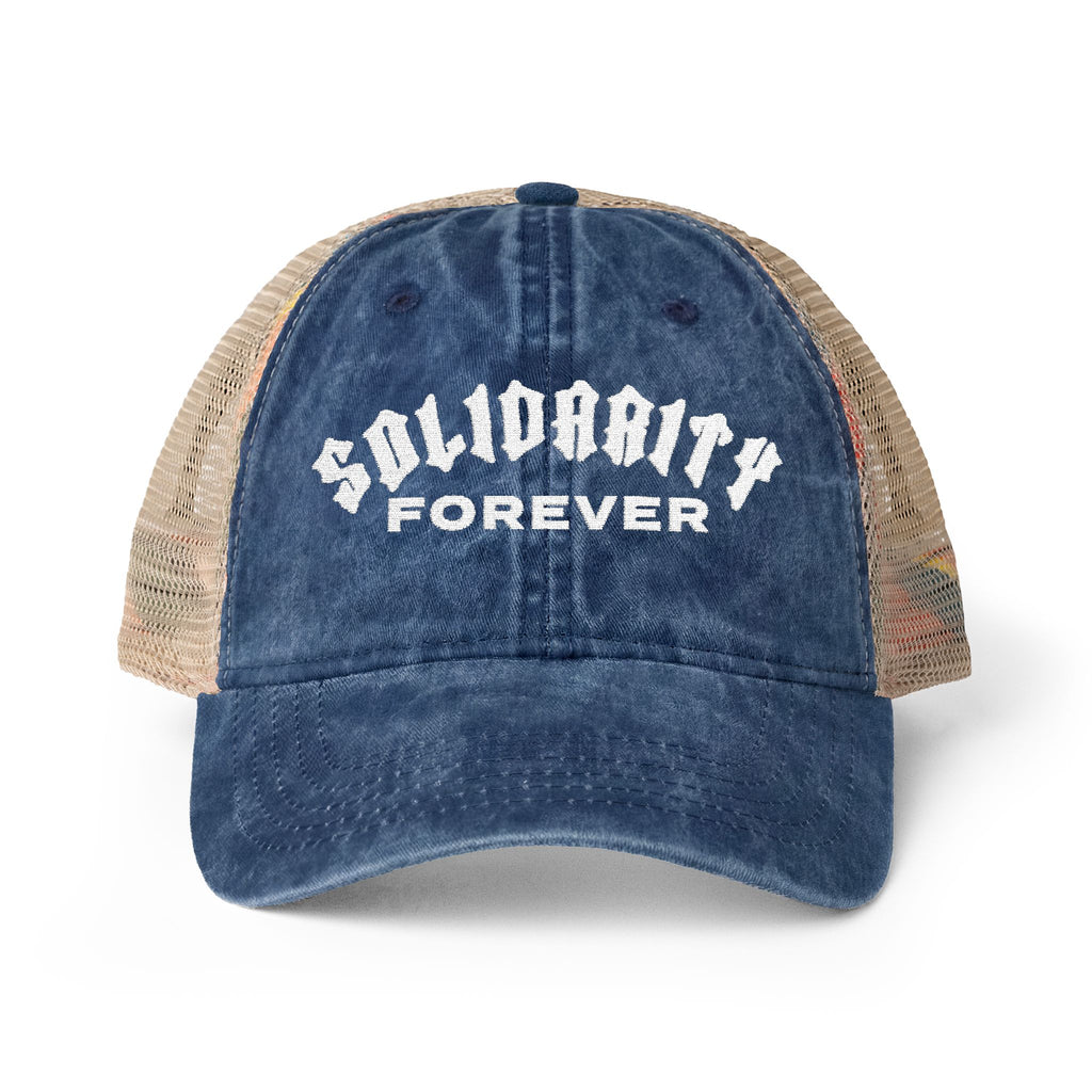 Solidarity Forever Women's Washed Mesh-Back Cap