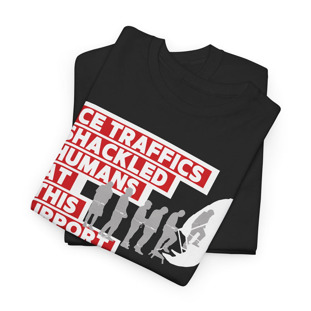 Ice Traffics Shackled Humans at This Airport Tee