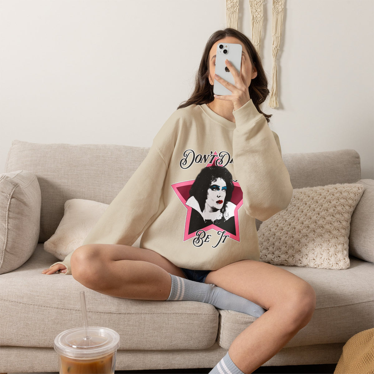 Don't Dream It... Be It Crewneck Sweatshirt — RHPS Star Graphic