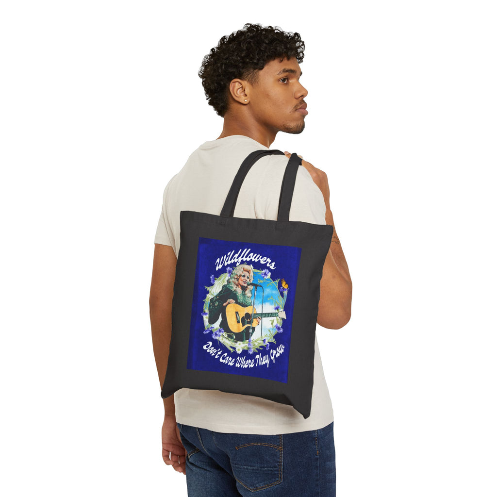 Dolly Wildflowers Music Canvas Bag