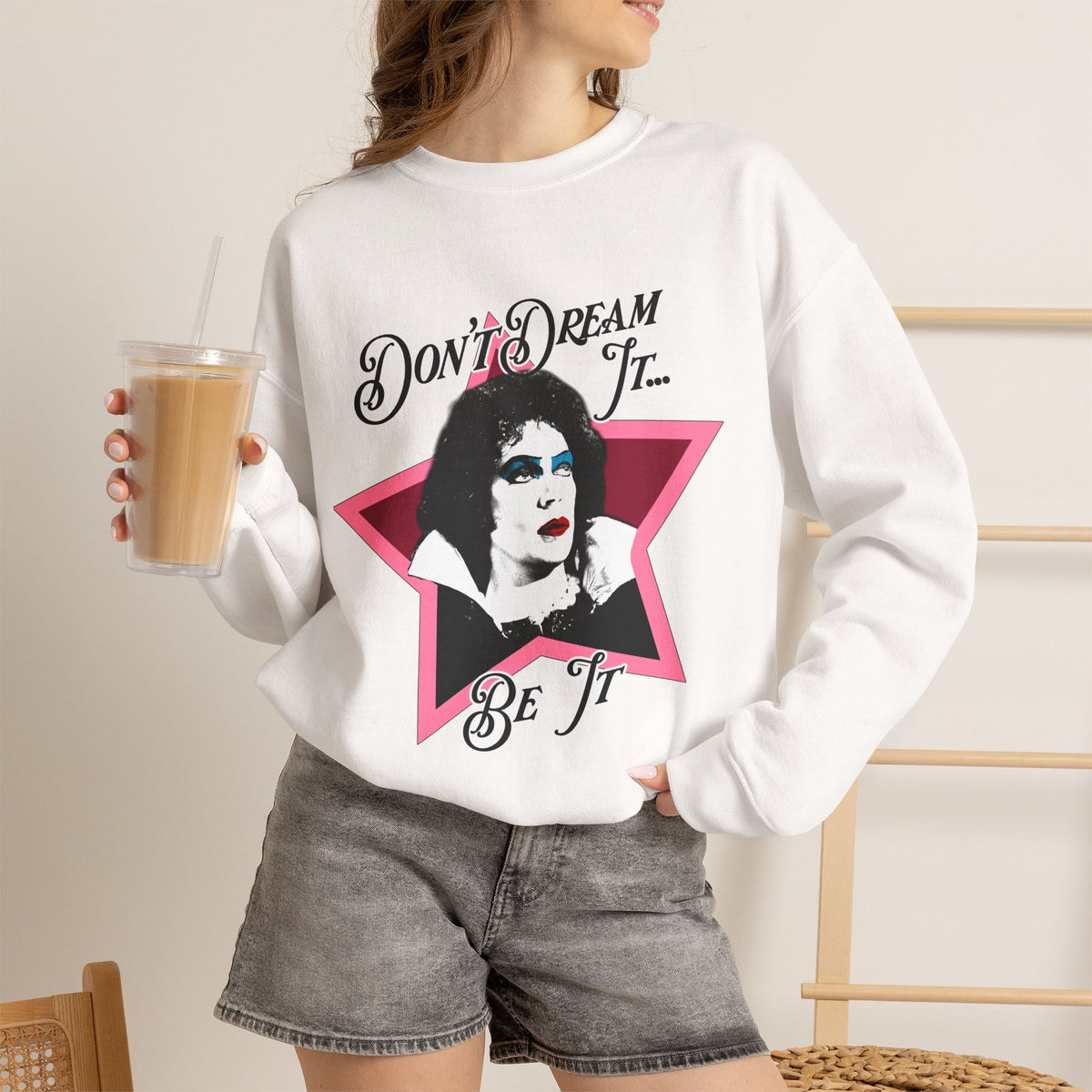 Don't Dream It... Be It Crewneck Sweatshirt — RHPS Star Graphic