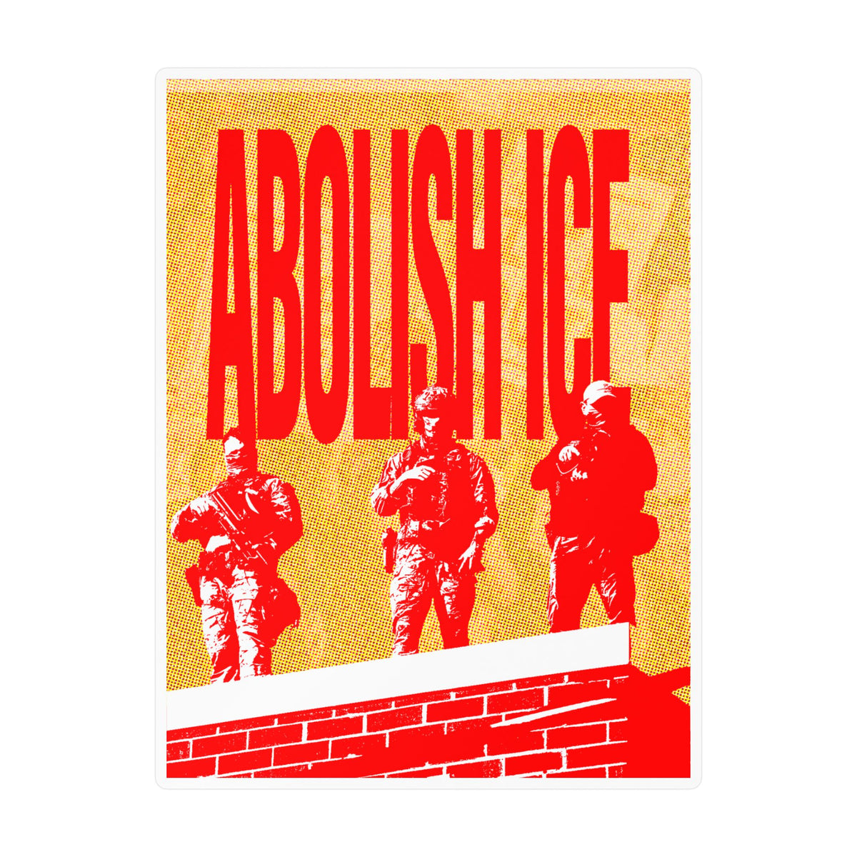Abolish ICE Protest Kiss-Cut Vinyl Decal