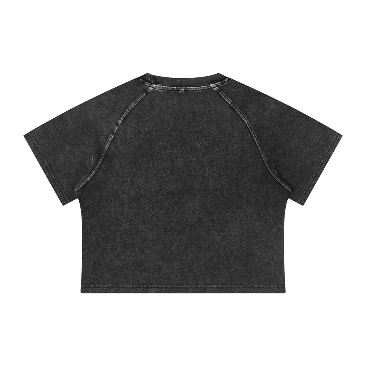 Feed Pedophiles to Crocodiles Women's Mineral Wash Cotton Crop T-Shirt