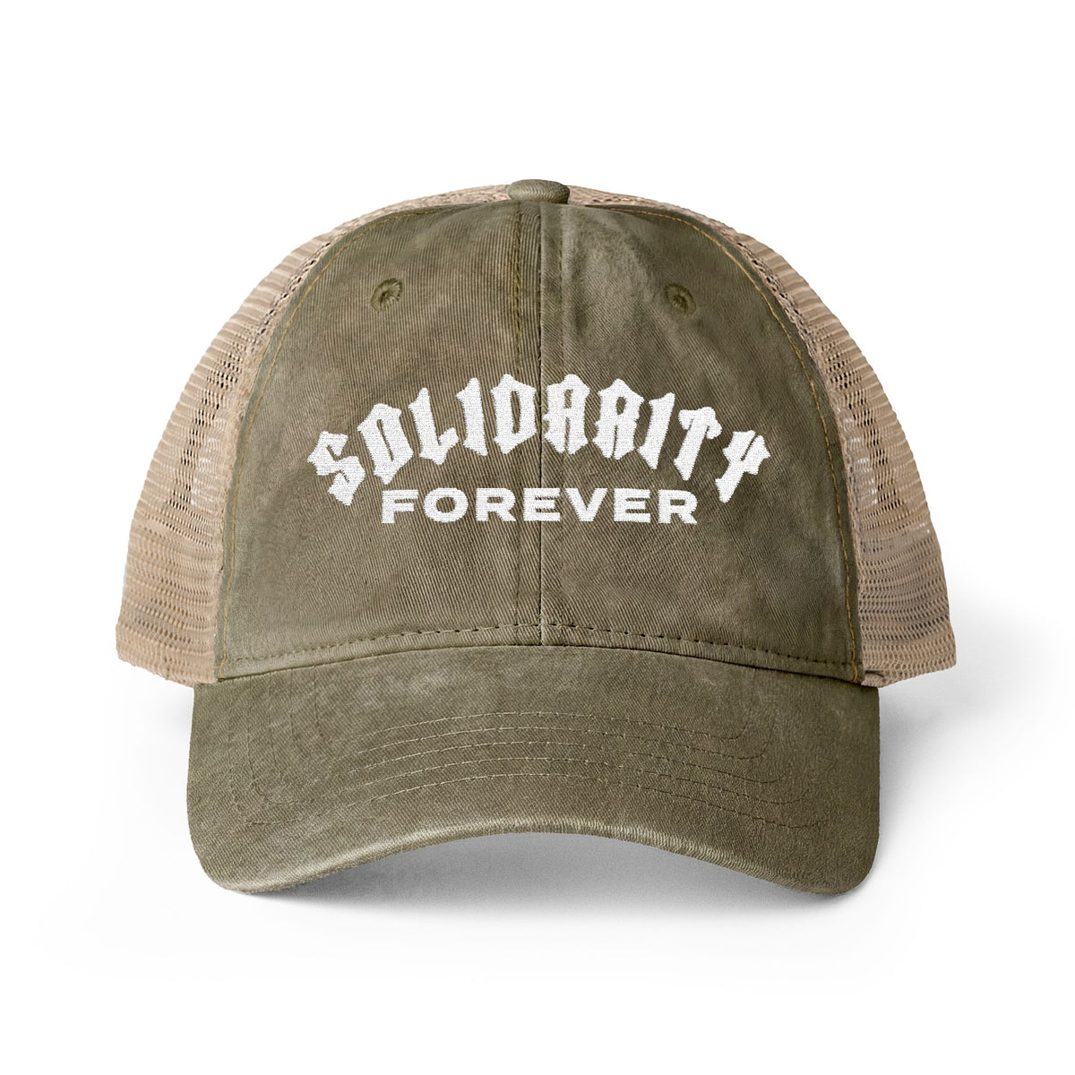 Solidarity Forever Women's Washed Mesh-Back Cap