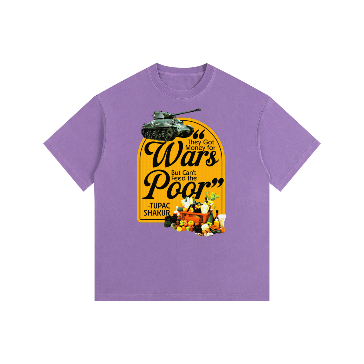 Money For Wars  Vintage Washed Oversized Cotton T-Shirt