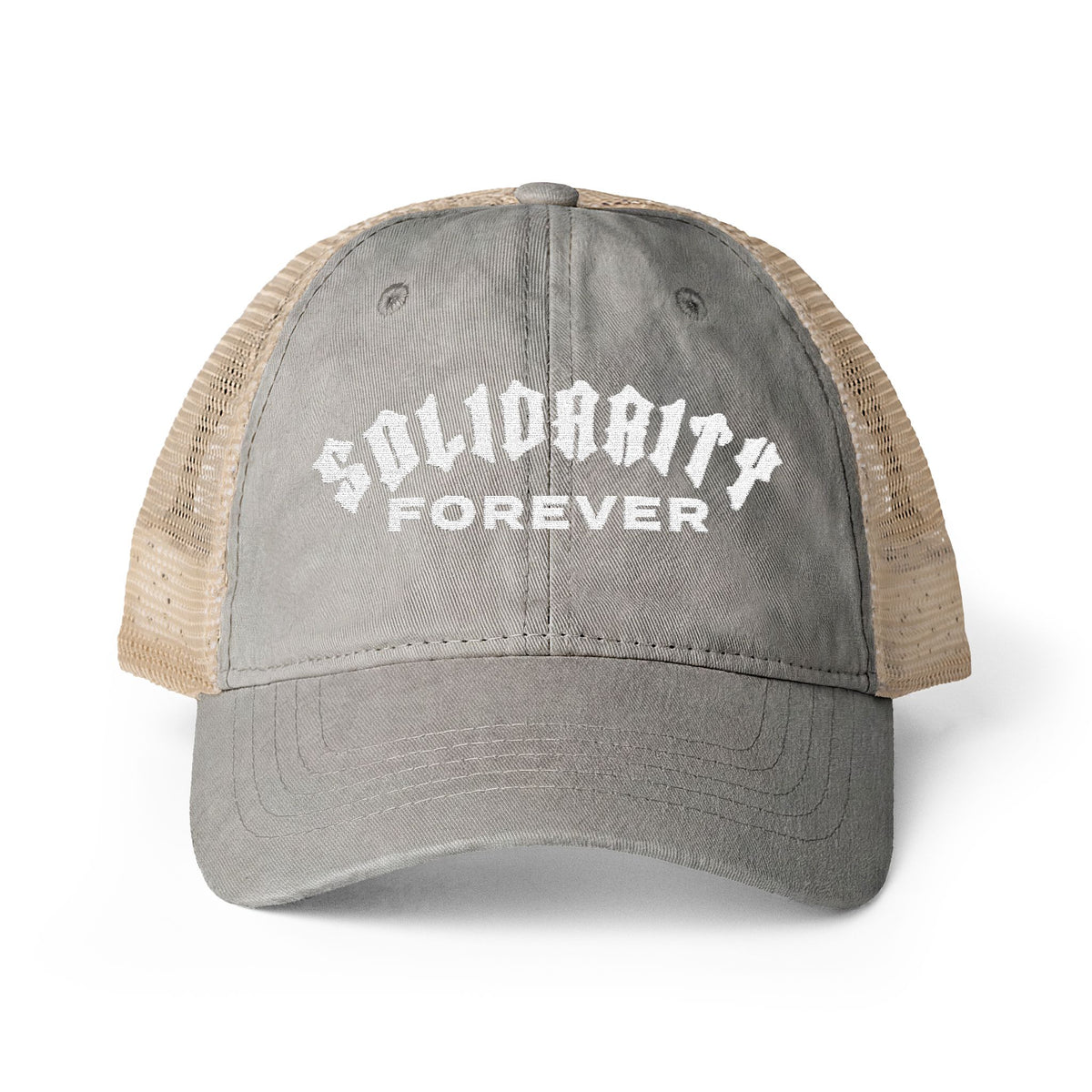 Solidarity Forever Women's Washed Mesh-Back Cap