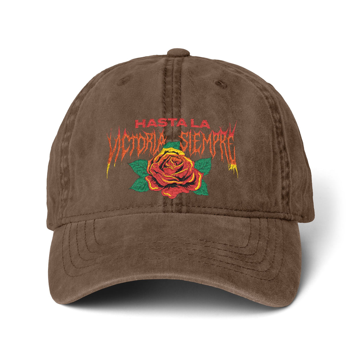 Hasta La Victoria Siempre Women's Pigment-Dyed Cap with Fashion Undervisor (Embroidery)