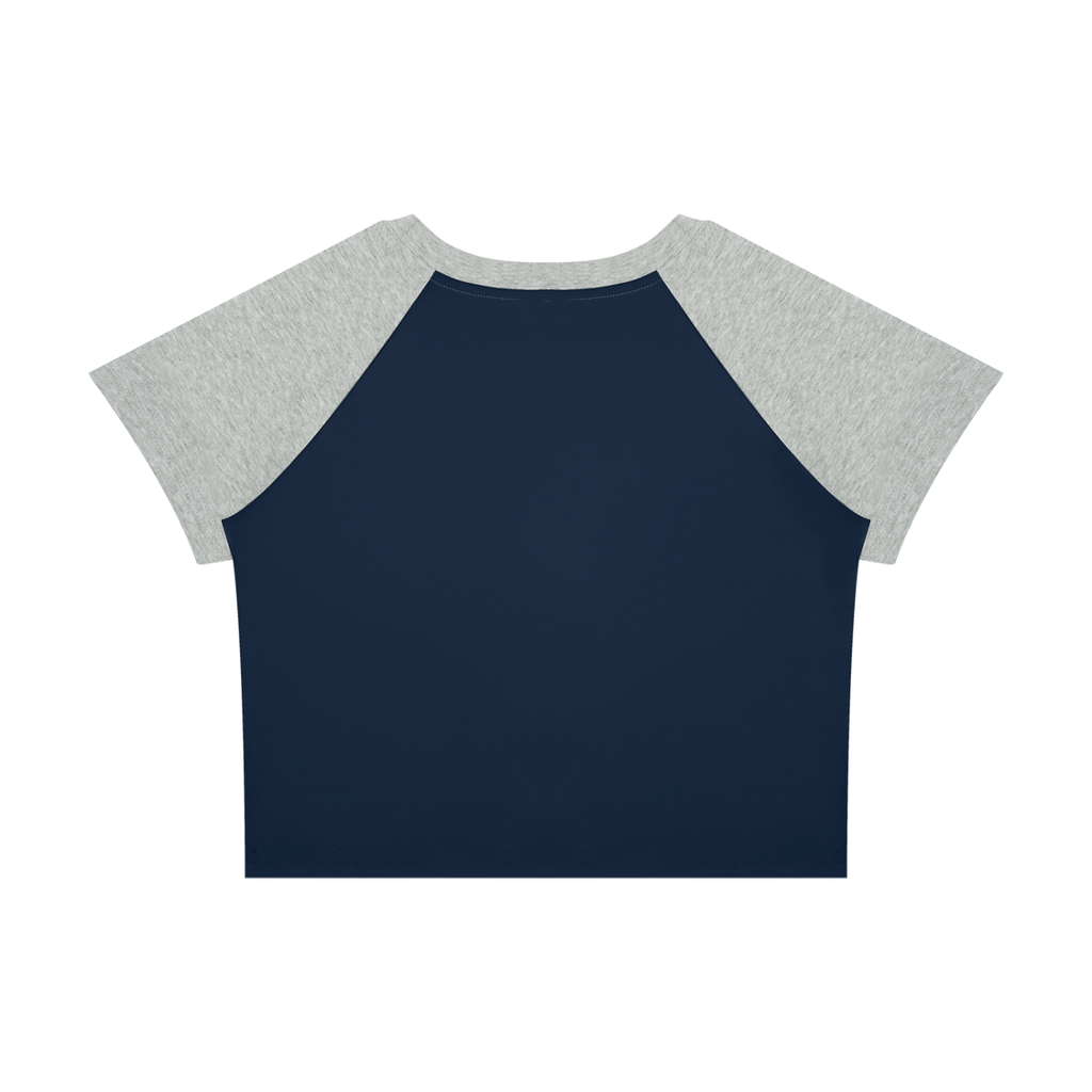 EAT THE RICH CUTESY Women’s Raglan Color Block Baby T-Shirt