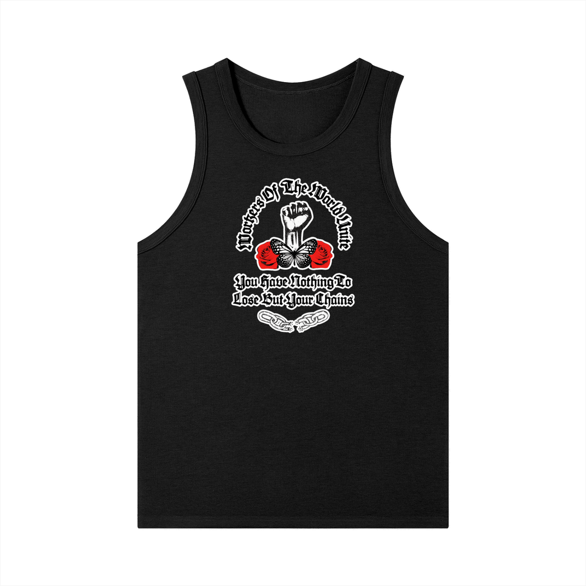 Workers of the World Unite - French Terry Boxy Tank Top