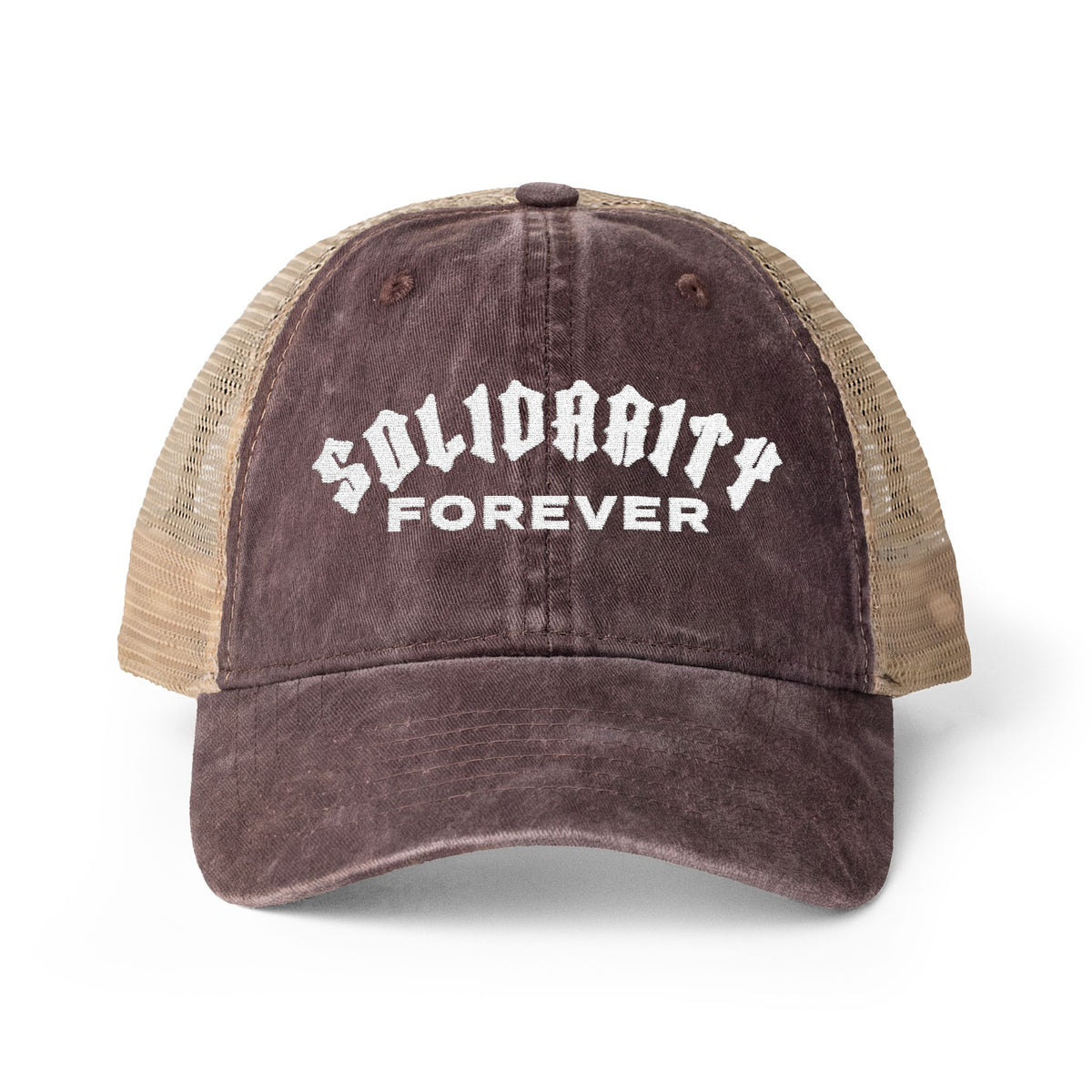 Solidarity Forever Women's Washed Mesh-Back Cap