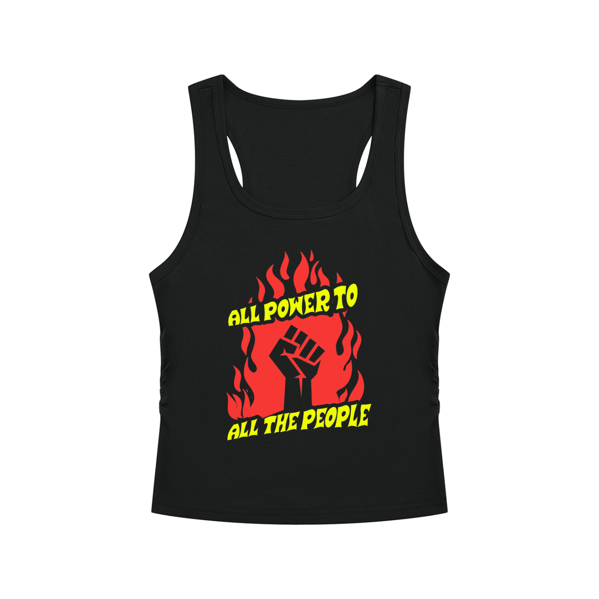 All Power to All the People Women’s Ruched Tank Top