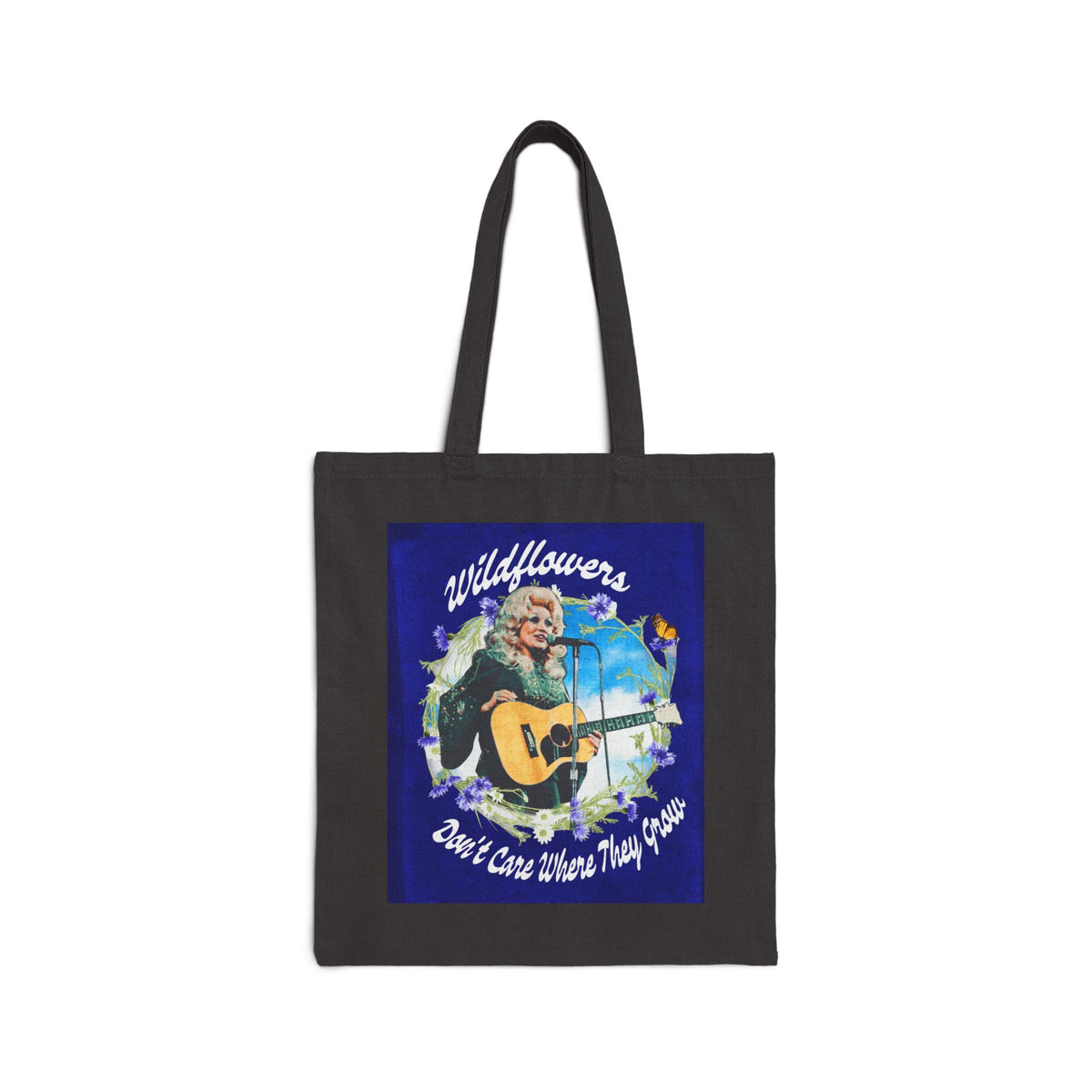 Dolly Wildflowers Music Canvas Bag