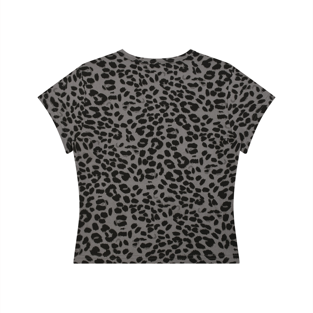 Solidarity Forever Socialist Leopard Print Crop T-Shirt