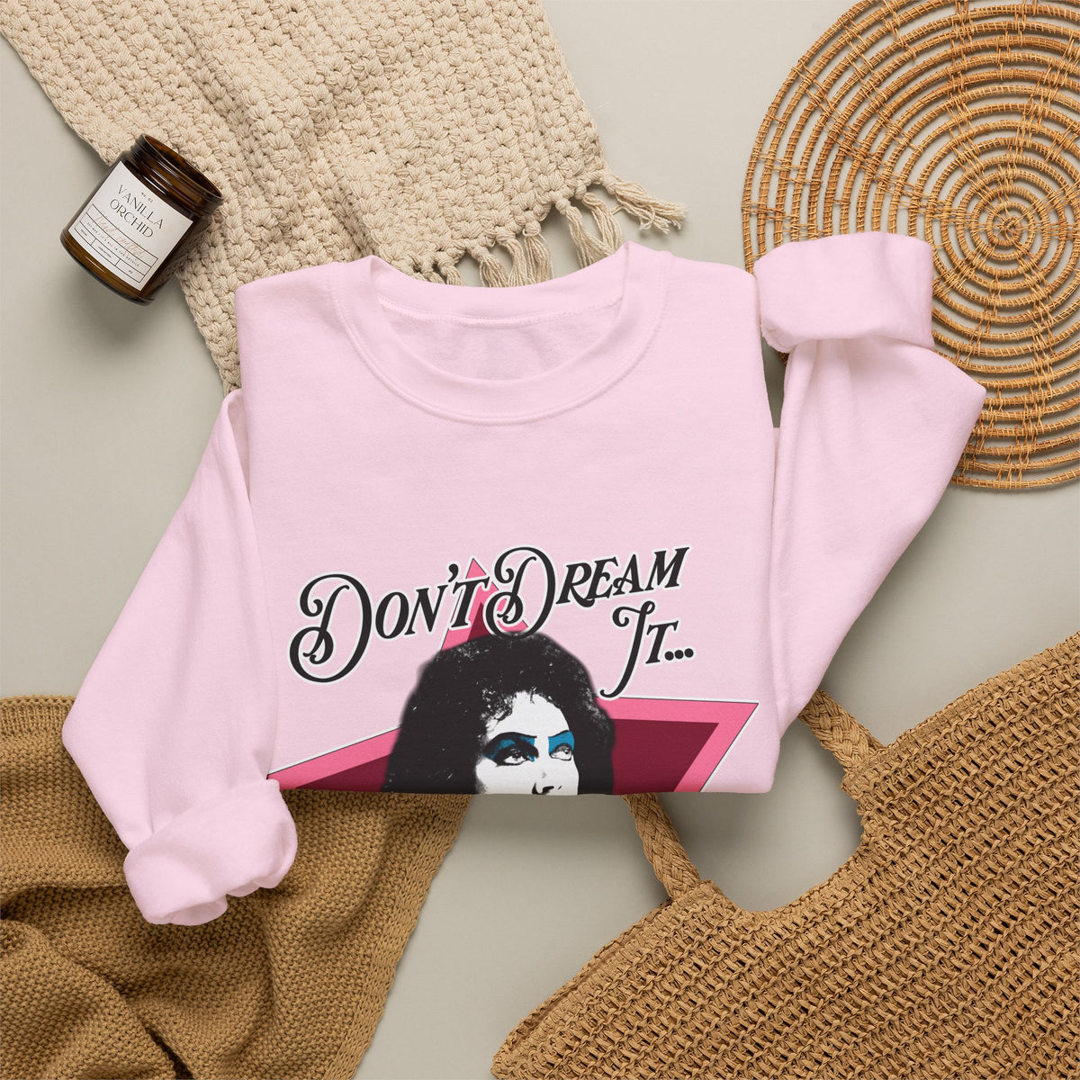 Don't Dream It... Be It Crewneck Sweatshirt — RHPS Star Graphic