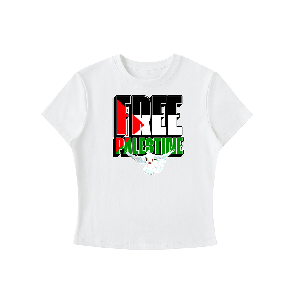 Free Palestine  Essential Bodycon Crewneck T-Shirt