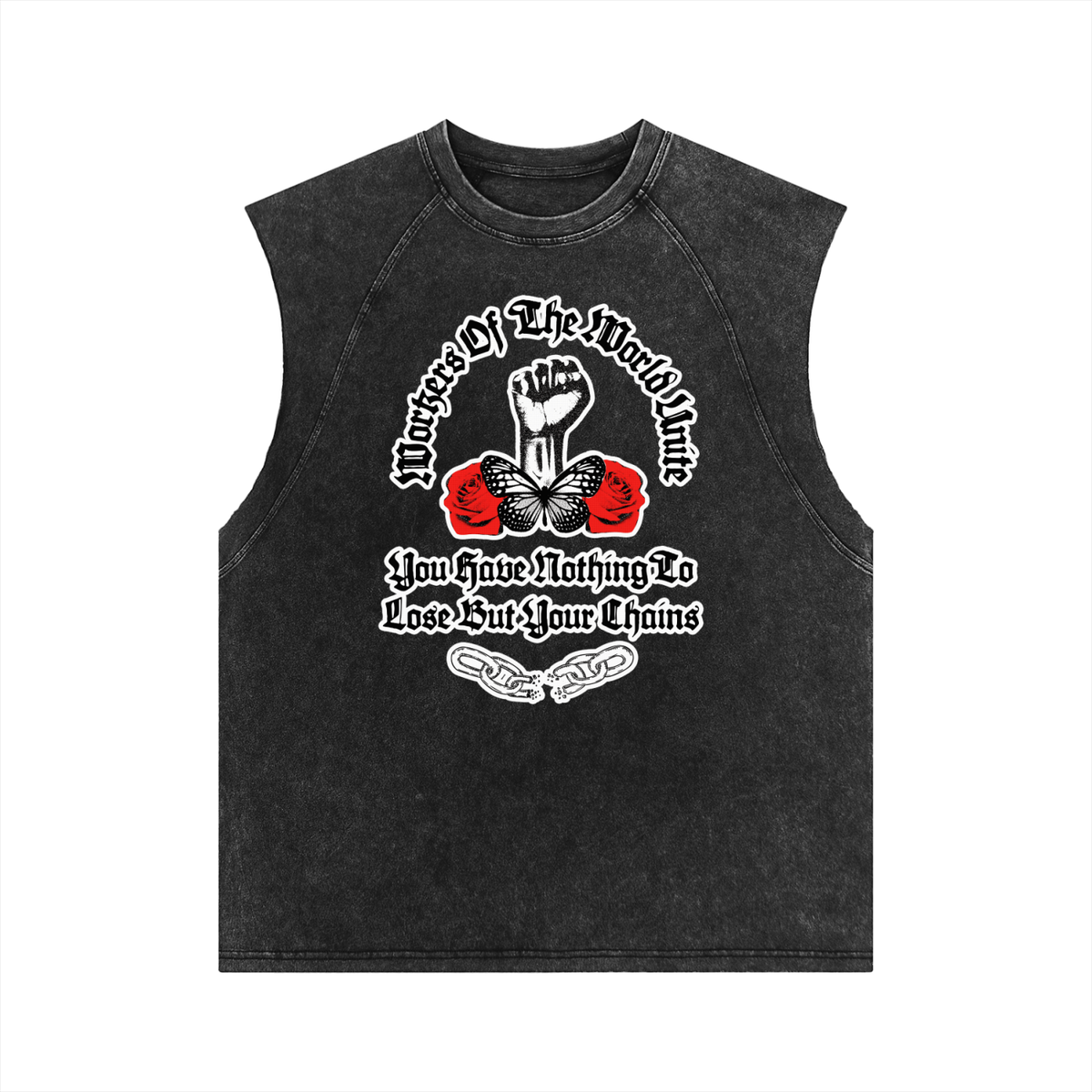 Workers of the World Unite - French Terry Boxy Tank Top