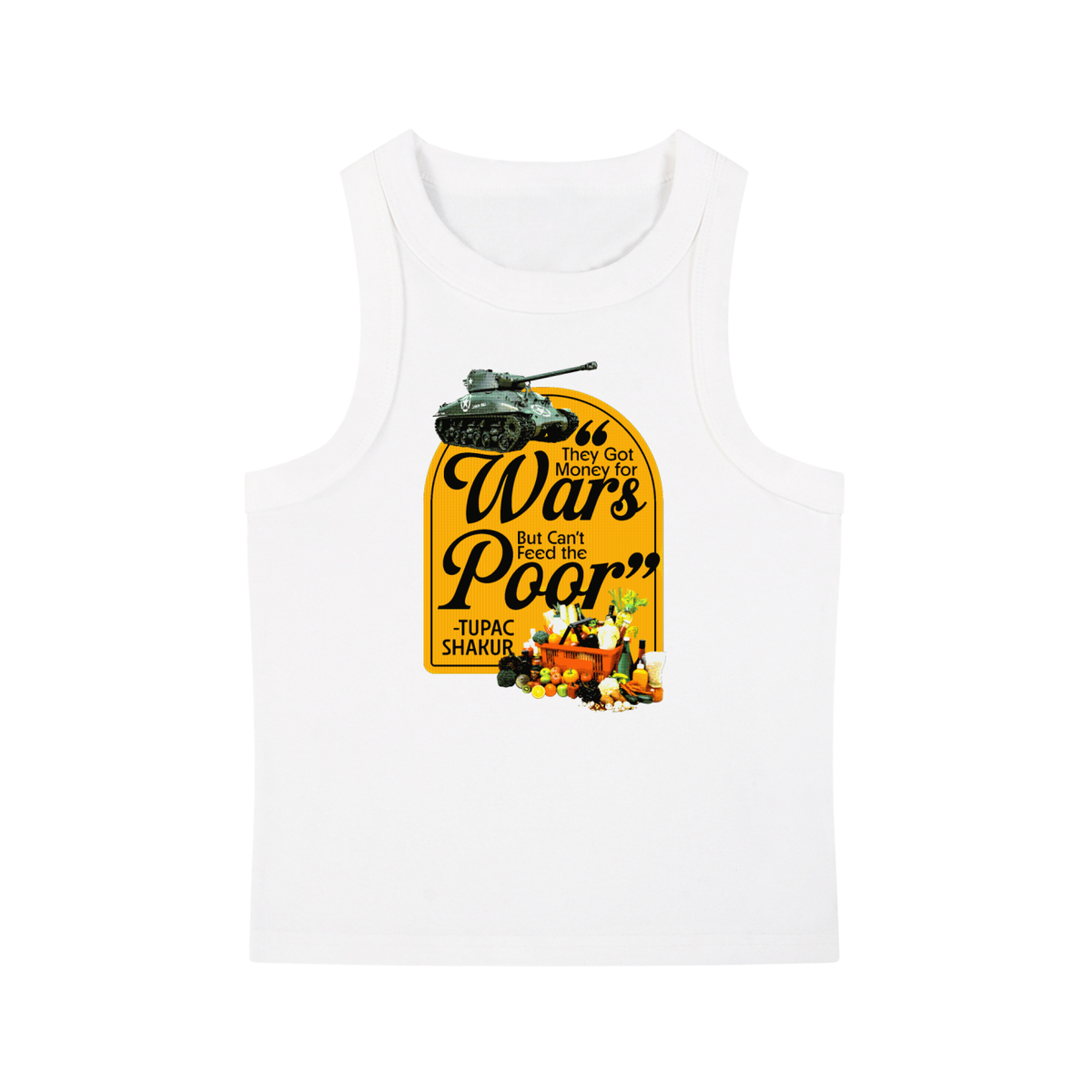 Money For Wars Snow Washed Tank Top