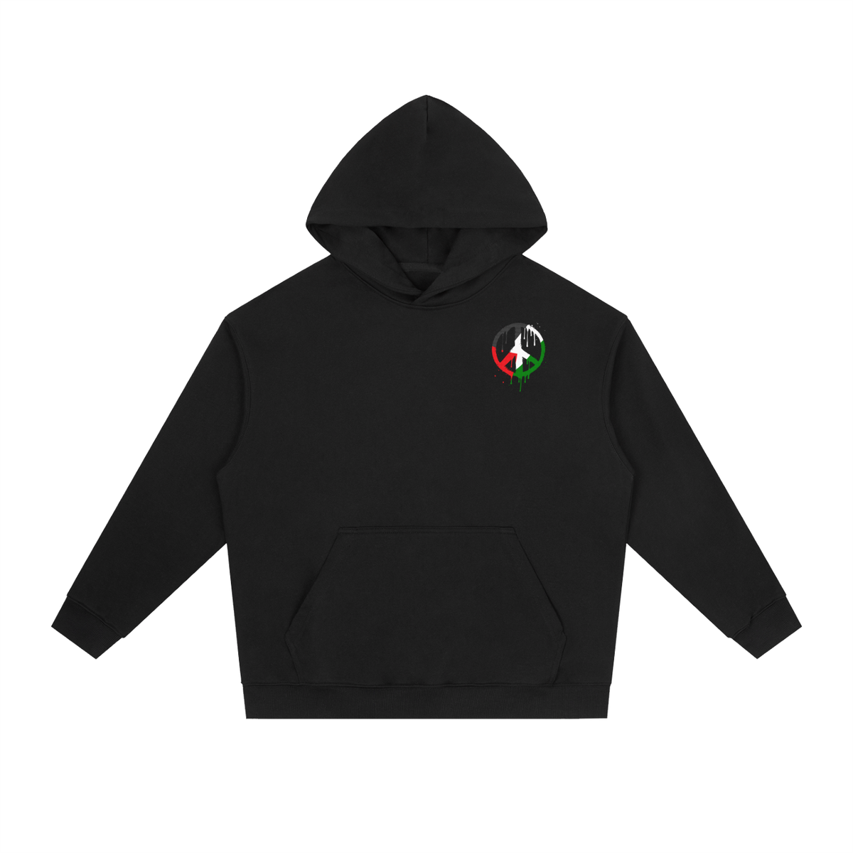 Free Palestine Flag Essential Heavyweight Drop-Shoulder Hoodie