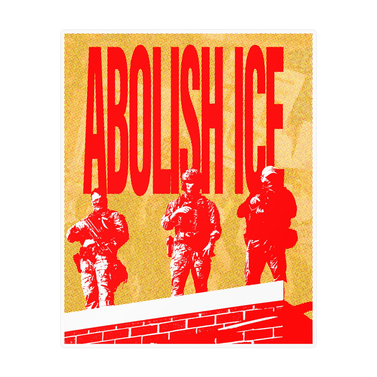 Abolish ICE Protest Kiss-Cut Vinyl Decal