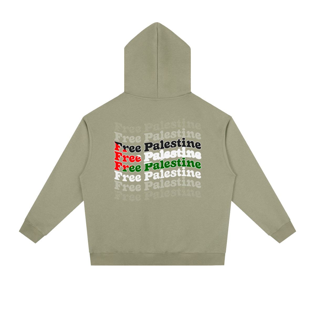 Free Palestine Flag Essential Heavyweight Drop-Shoulder Hoodie