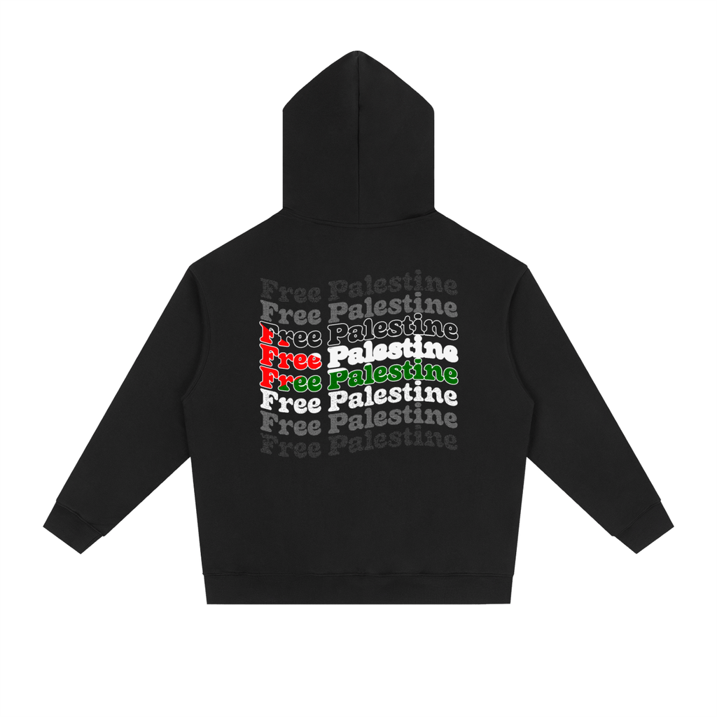 Free Palestine Flag Essential Heavyweight Drop-Shoulder Hoodie