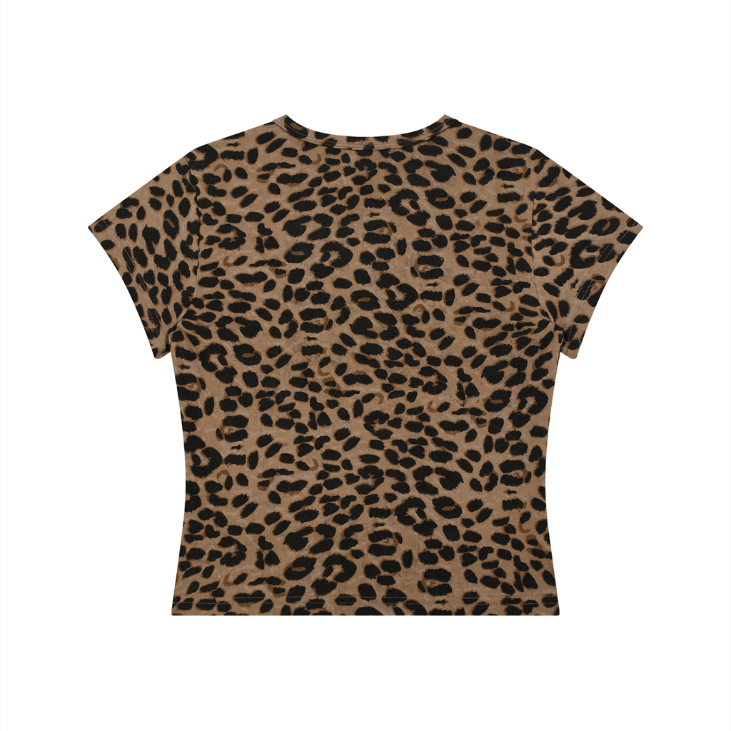 Solidarity Forever Socialist Leopard Print Crop T-Shirt