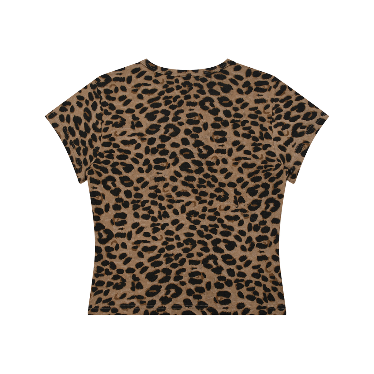 Solidarity Forever Socialist Leopard Print Crop T-Shirt