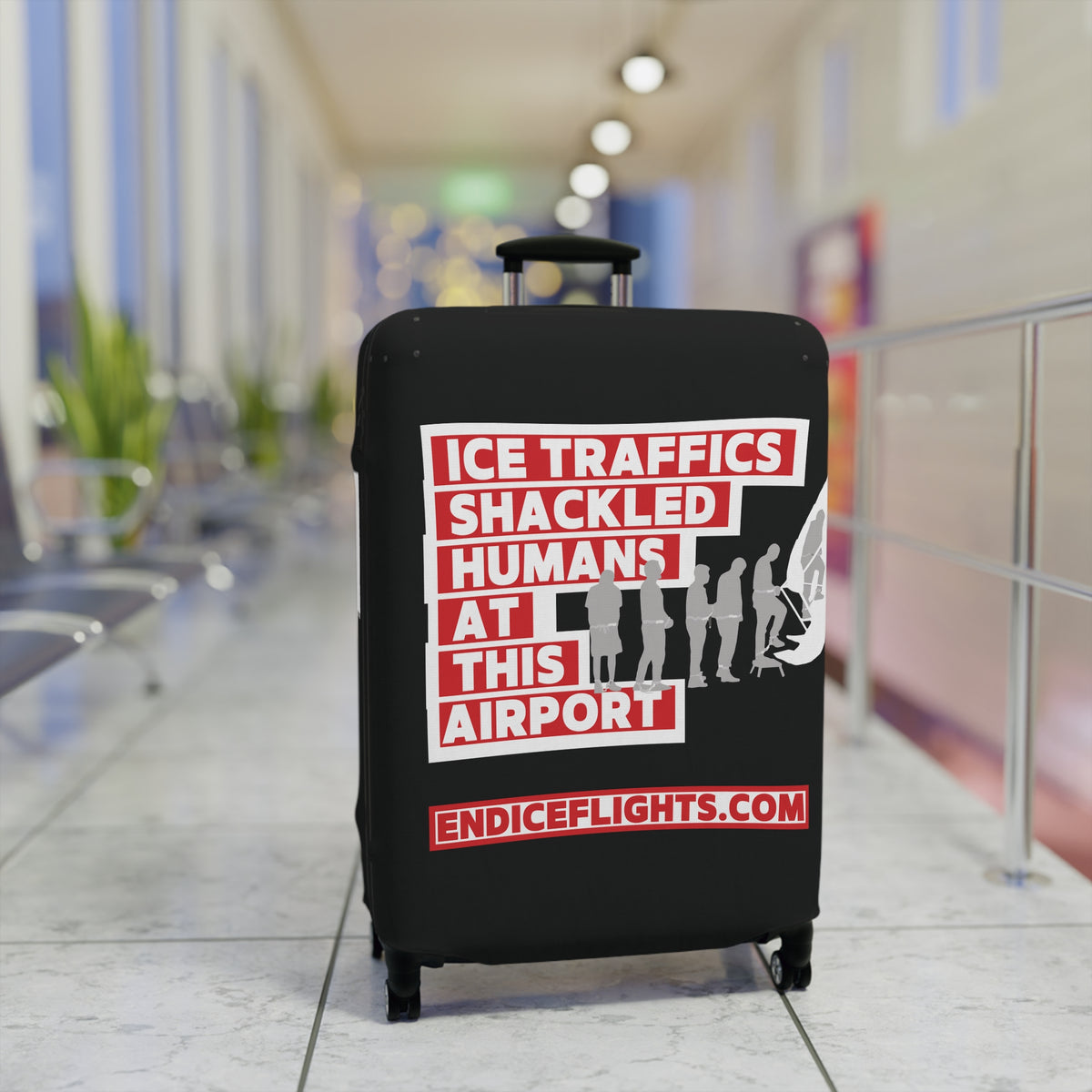 End ICE Flights Luggage Cover
