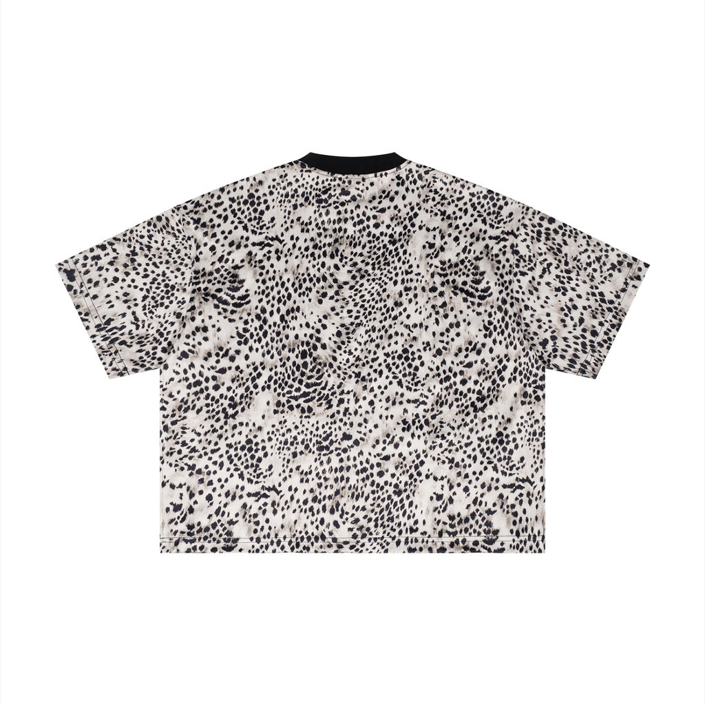 Solidarity Forever Unisex Leopard Print Boxy T-Shirt