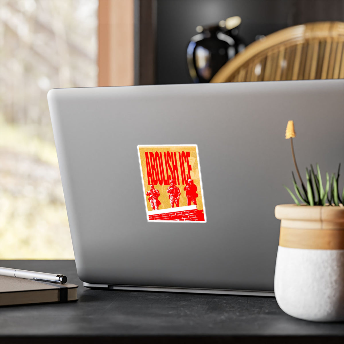 Abolish ICE Protest Kiss-Cut Vinyl Decal