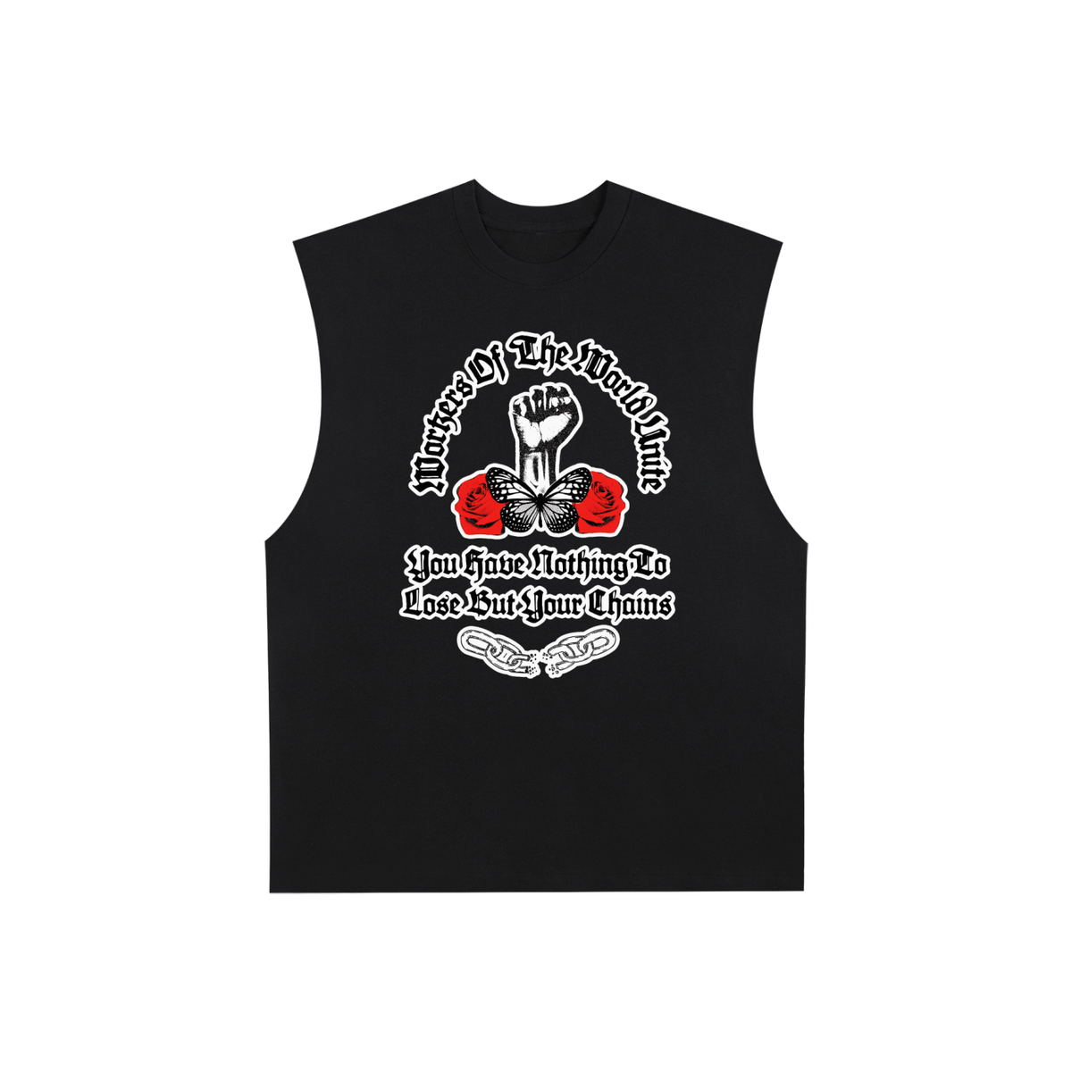 Workers of the World Unite - French Terry Boxy Tank Top