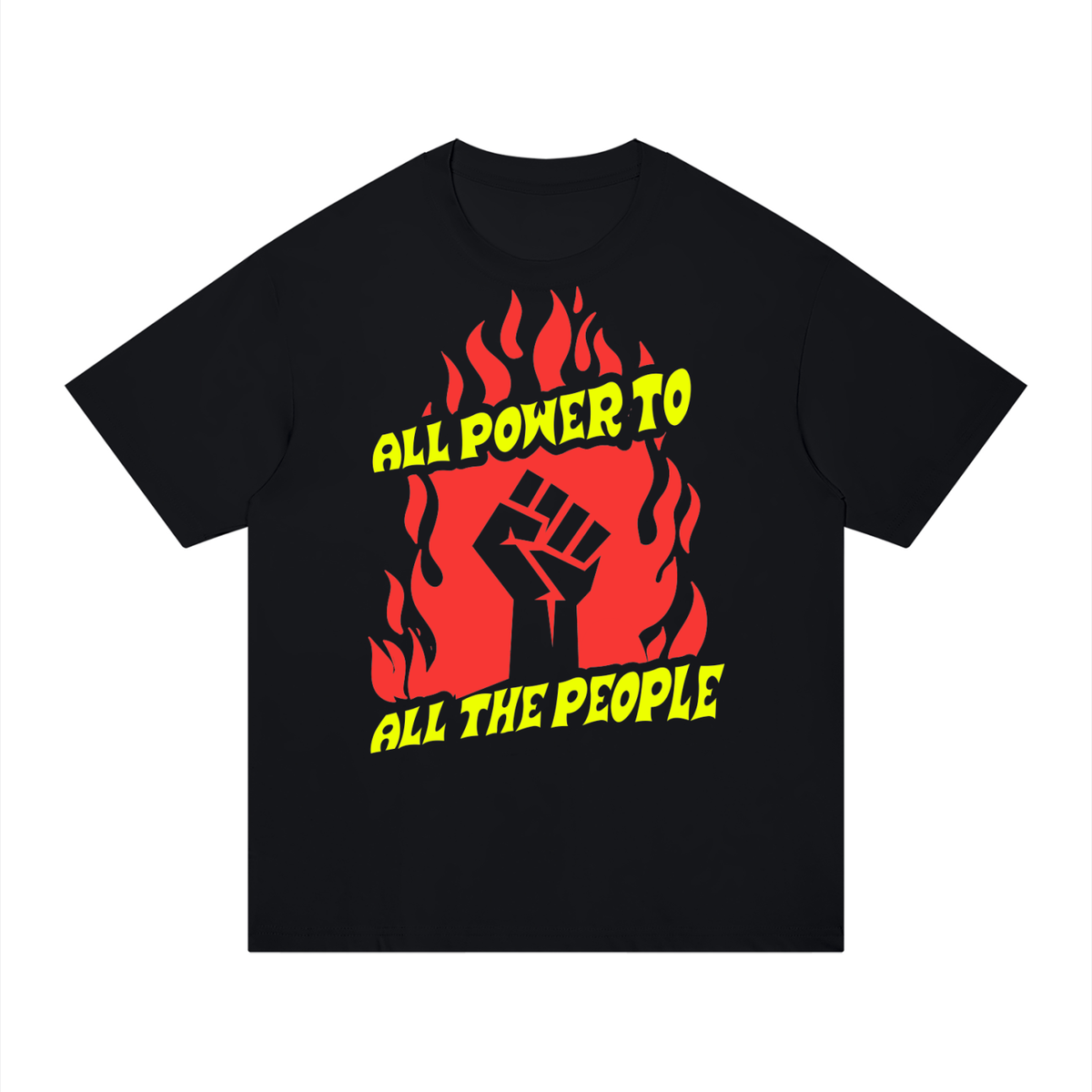 All Power to All the People Mineral Wash Boxy Cotton T-Shirt