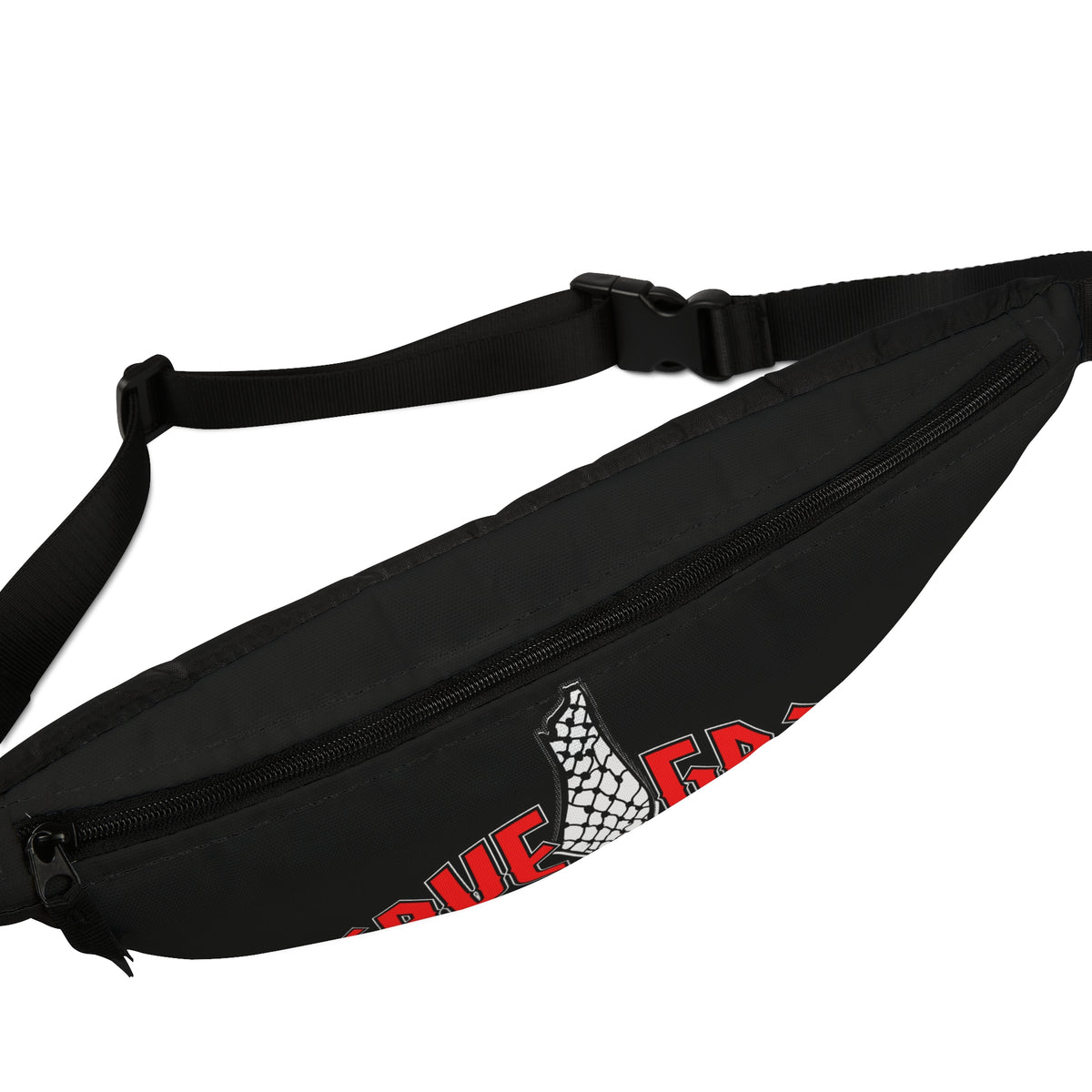 Save Gaza Fanny Pack — Activist Waist Bag with Keffiyeh Graphic
