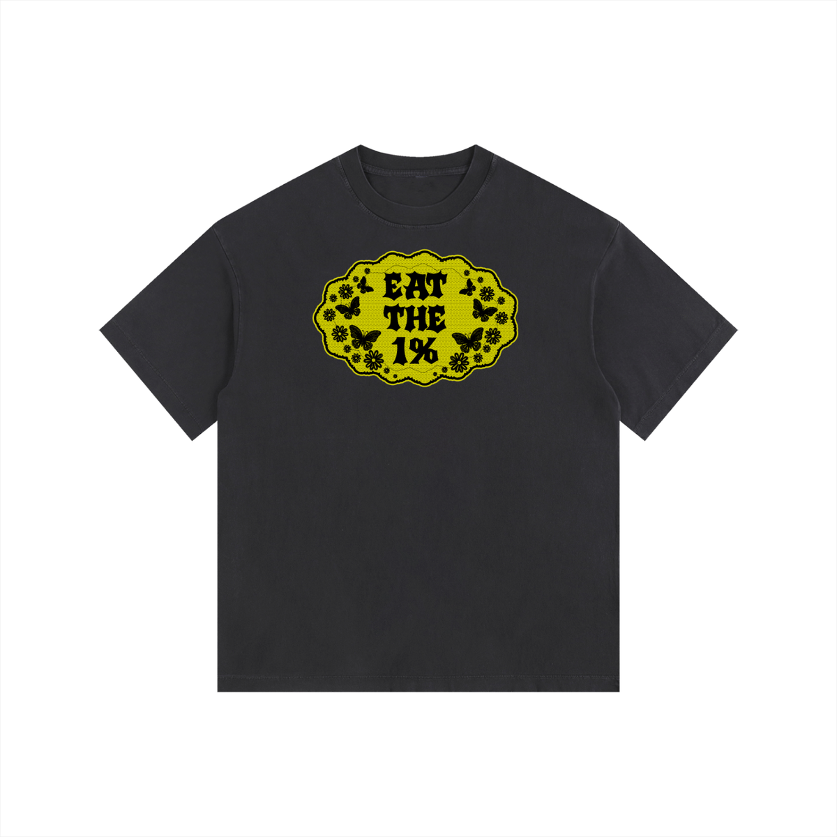 Eat the 1 Percent Vintage Washed Oversized Cotton T-Shirt