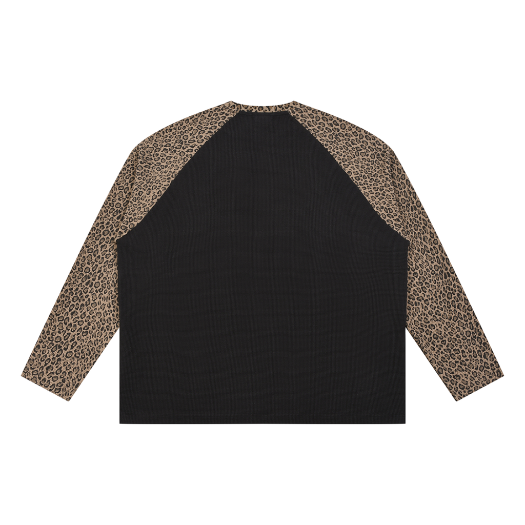 Workplace Organizing Unisex Leopard Panel Raglan Sleeve T-Shirt