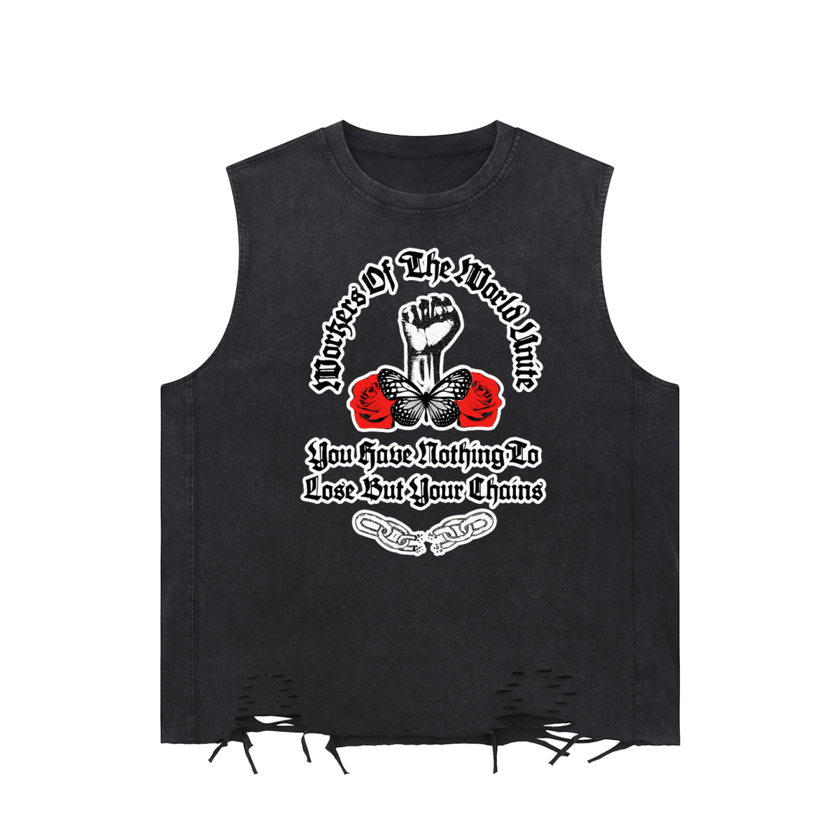 Workers of the World Unite - French Terry Boxy Tank Top