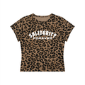 Solidarity Forever Socialist Leopard Print Crop T-Shirt