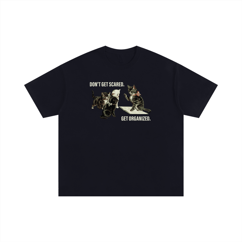 Get Organized Basic Unisex Oversized Cotton T-Shirt