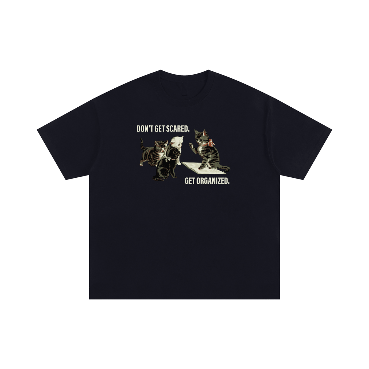 Get Organized Basic Unisex Oversized Cotton T-Shirt