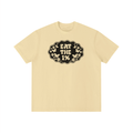 Eat the 1 Percent Black Print Unisex Oversized Cotton T-Shirt